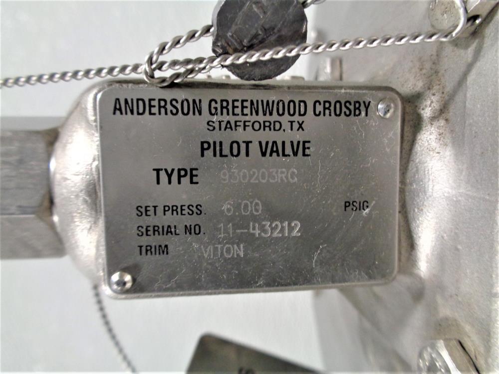 Anderson Greenwood Safety Relief Valve 2" Flange 930203RC